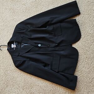 Worthington Black Suit Blazer 4 Button